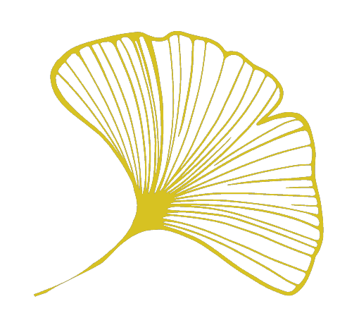 Feuille jaune faisant partie du logo de Hommages 33.